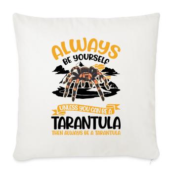 Soyez toujours vous-même Tarentule Tarantel - Housse de coussin décorative 45 x 45 cm - blanc nature - Devant
