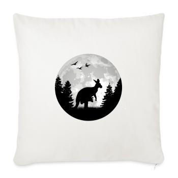 Kangaroo, Moon, Australia, Kangaroo - Sofa pillowcase 17,3'' x 17,3'' (45 x 45 cm) - natural white - Front