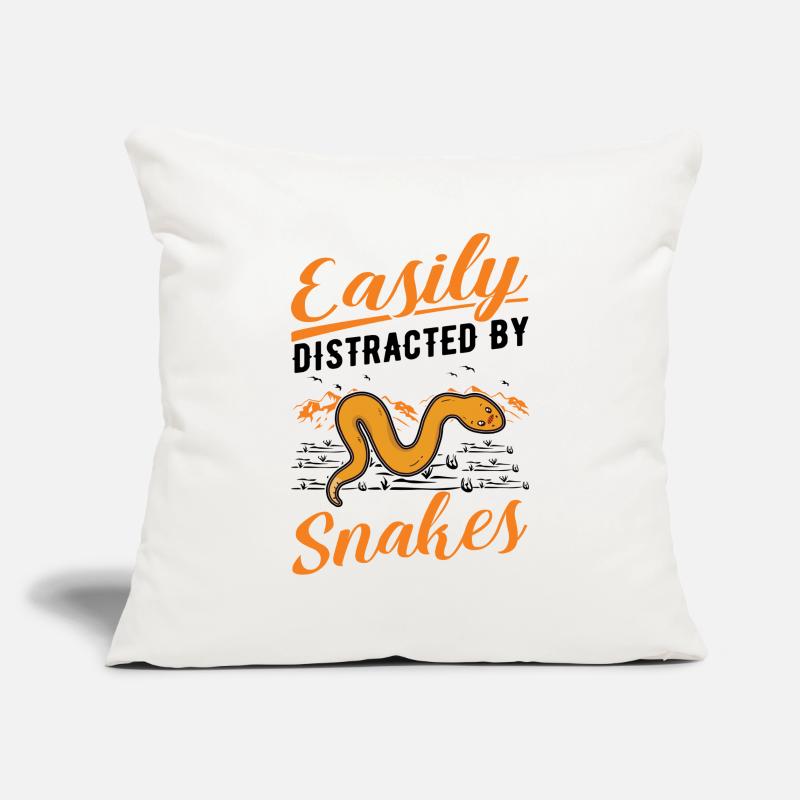 Propriétaire de serpent Serpent des blés Serpent Housse de coussin décorative 45 x 45 cm