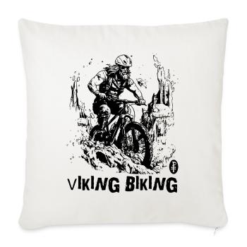VTT Vikings - Housse de coussin décorative 45 x 45 cm - blanc nature - Devant