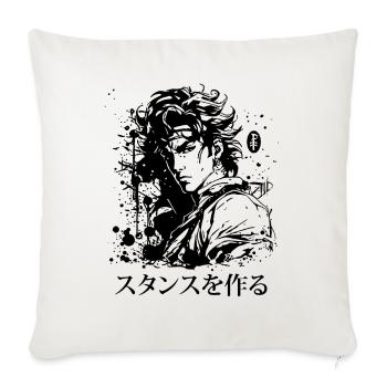 Show Attitude: Anime Manga Hero - Sofa pillowcase 17,3'' x 17,3'' (45 x 45 cm) - natural white - Front