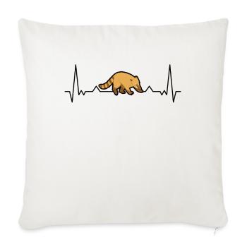 Coati Heartbeat Coati - Housse de coussin décorative 45 x 45 cm - blanc nature - Devant