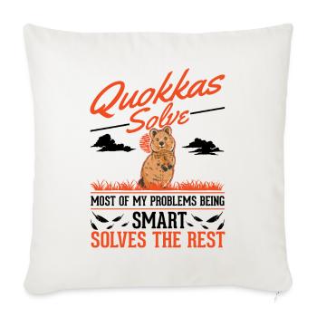 Quokka Gift Short-tailed Kangaroo - Sofa pillowcase 17,3'' x 17,3'' (45 x 45 cm) - natural white - Front