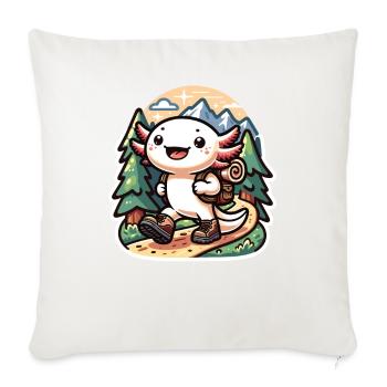 Sport Axolotls Berg Wandern Spiel Axolotl - Sofakissenbezug 45 x 45 cm - Naturweiß  - Vorne