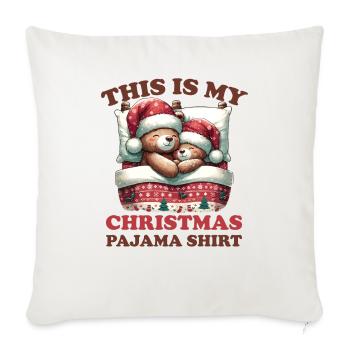 Bear Christmas Pajamas Bears - Sofa pillowcase 17,3'' x 17,3'' (45 x 45 cm) - natural white - Front