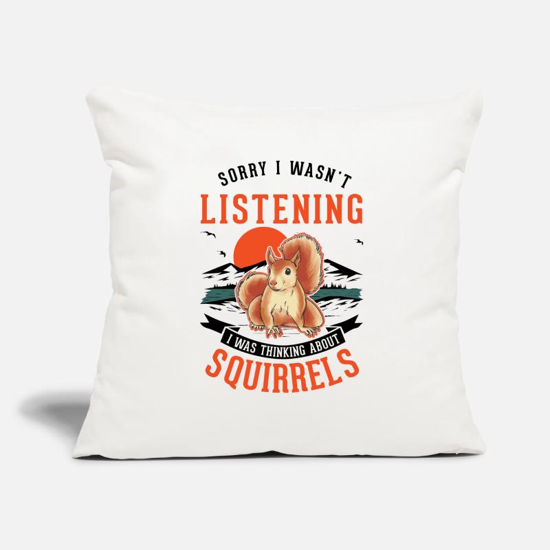 Eichhörnchen Geschenk Grauhörnchen Squirrel Sofakissenbezug 45 x 45 cm