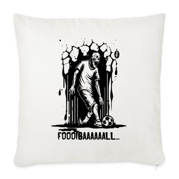 Un zombie de football - Housse de coussin décorative 45 x 45 cm - blanc nature - Devant
