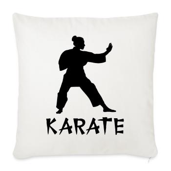 Karaté - Housse de coussin décorative 45 x 45 cm - blanc nature - Devant