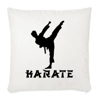 Karaté - Housse de coussin décorative 45 x 45 cm - blanc nature - Devant