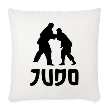 Judo - Housse de coussin décorative 45 x 45 cm - blanc nature - Devant