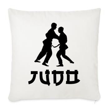 Judo - Housse de coussin décorative 45 x 45 cm - blanc nature - Devant