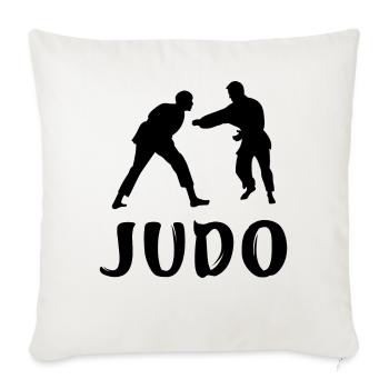Judo - Housse de coussin décorative 45 x 45 cm - blanc nature - Devant