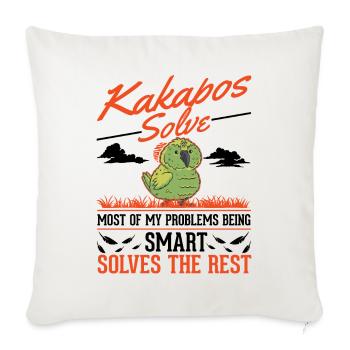 Kakapo New Zealand Parrot - Sofa pillowcase 17,3'' x 17,3'' (45 x 45 cm) - natural white - Front