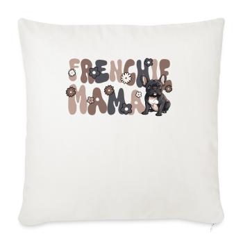 French Bulldog Groovy Frenchie Mama - Sofakissenbezug 45 x 45 cm - Naturweiß  - Vorne