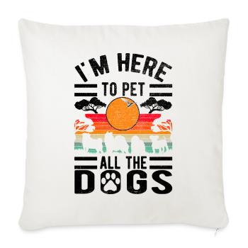 Dog Rescue Street Dog - Sofa pillowcase 17,3'' x 17,3'' (45 x 45 cm) - natural white - Front