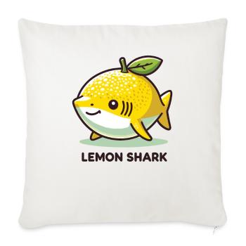 Lemon Shark Funny Animal Made of Fruit - Sofa pillowcase 17,3'' x 17,3'' (45 x 45 cm) - natural white - Front