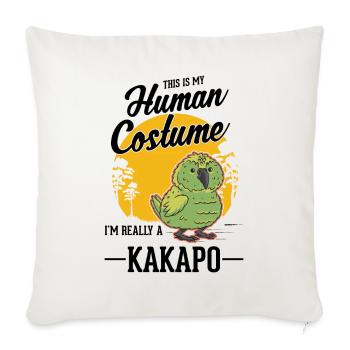 Kakapo Halloween Bird Night Parrot - Sofa pillowcase 17,3'' x 17,3'' (45 x 45 cm) - natural white - Front