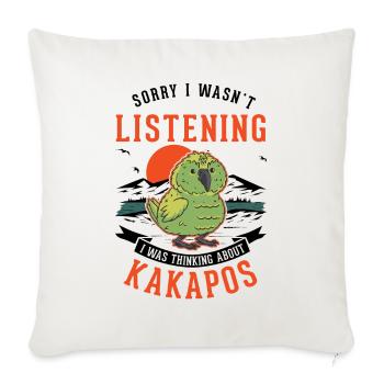 Kakapo Bird Night Parrot - Sofa pillowcase 17,3'' x 17,3'' (45 x 45 cm) - natural white - Front