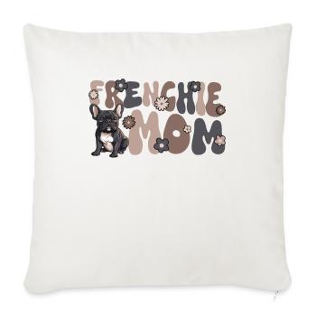 French Bulldog Groovy Frenchie Mom - Sofakissenbezug 45 x 45 cm - Naturweiß  - Vorne