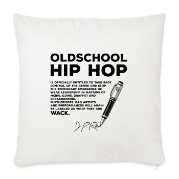 Le hip-hop old-school reprend le contrôle - Housse de coussin décorative 45 x 45 cm - blanc nature - Devant