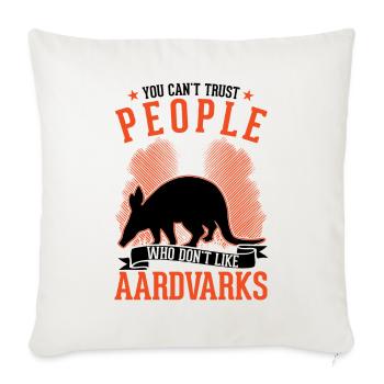 Aardvark Gift Aardvark - Sofa pillowcase 17,3'' x 17,3'' (45 x 45 cm) - natural white - Front