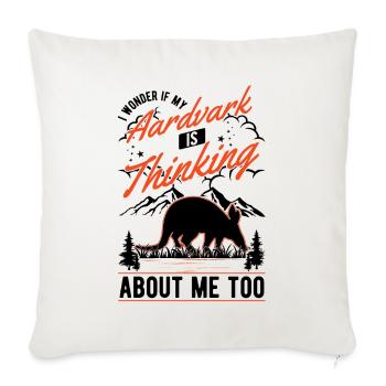 Aardvark Gift Aardvark - Sofa pillowcase 17,3'' x 17,3'' (45 x 45 cm) - natural white - Front