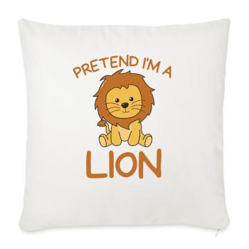 Imaginez que je suis un Lion Halloween - Housse de coussin décorative 45 x 45 cm - blanc nature - Devant