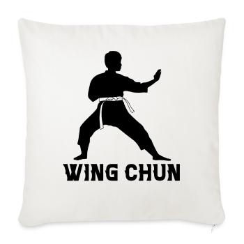 Wing Chun - Sofakissenbezug 45 x 45 cm - Naturweiß  - Vorne