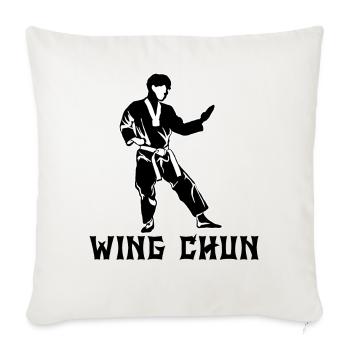 Wing Chun - Sofakissenbezug 45 x 45 cm - Naturweiß  - Vorne