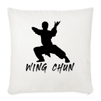 Wing Chun - Sofakissenbezug 45 x 45 cm - Naturweiß  - Vorne