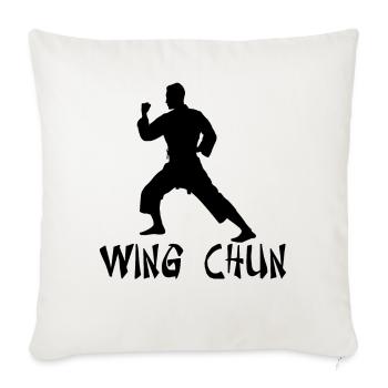 Wing Chun - Sofakissenbezug 45 x 45 cm - Naturweiß  - Vorne