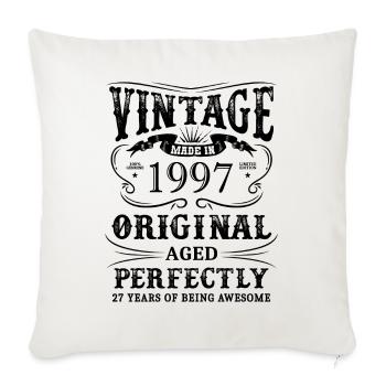 Vintage Made In 1997 27 Years Of Being Awesome - Sofa pillowcase 17,3'' x 17,3'' (45 x 45 cm) - natural white - Front