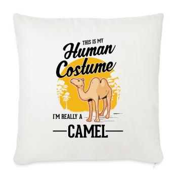 Camel Costume Halloween Egypt - Sofa pillowcase 17,3'' x 17,3'' (45 x 45 cm) - natural white - Front