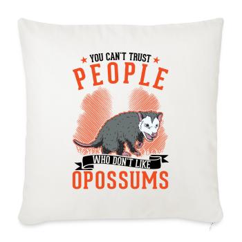 Opossum Gift Possum Marsupial - Sofa pillowcase 17,3'' x 17,3'' (45 x 45 cm) - natural white - Front
