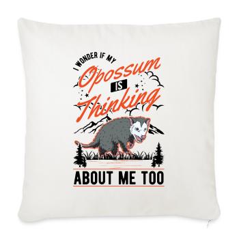 Opossum Gift Possum Marsupial - Sofa pillowcase 17,3'' x 17,3'' (45 x 45 cm) - natural white - Front