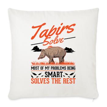 Tapir Lowland Tapir Tapirdae Tapir - Sofa pillowcase 17,3'' x 17,3'' (45 x 45 cm) - natural white - Front