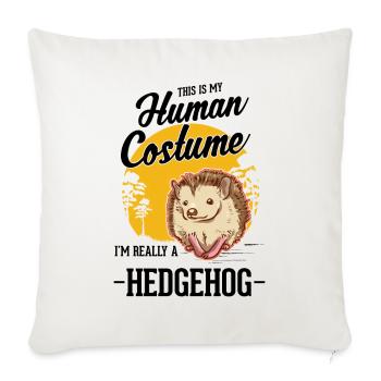 Hedgehog Halloween Hedgehog Costume - Sofa pillowcase 17,3'' x 17,3'' (45 x 45 cm) - natural white - Front