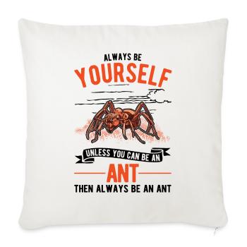 Ants, Ant Farm, Anthill, Fire Ants - Sofa pillowcase 17,3'' x 17,3'' (45 x 45 cm) - natural white - Front