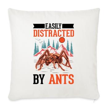 Fourmis, Fourmilière, Fourmilières, Fourmis De Feu - Housse de coussin décorative 45 x 45 cm - blanc nature - Devant