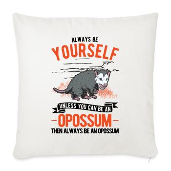 Opossum Gift Possum Marsupial - Sofa pillowcase 17,3'' x 17,3'' (45 x 45 cm) - natural white - Front