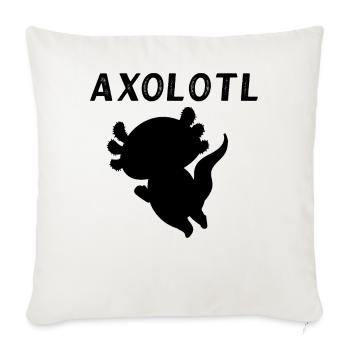 Axolotl - Sofa pillowcase 17,3'' x 17,3'' (45 x 45 cm) - natural white - Front