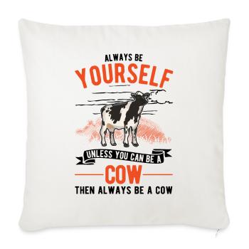 Cow Gift Farmer Cattle Breeder Cows - Sofa pillowcase 17,3'' x 17,3'' (45 x 45 cm) - natural white - Front