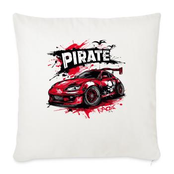 Chibi JDM Pirate Street Racing Sports Car - Sofa pillowcase 17,3'' x 17,3'' (45 x 45 cm) - natural white - Front
