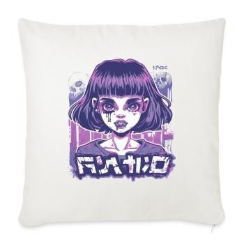 Manga, Anime, Fille, Fantômes japonais, Démons - Housse de coussin décorative 45 x 45 cm - blanc nature - Devant