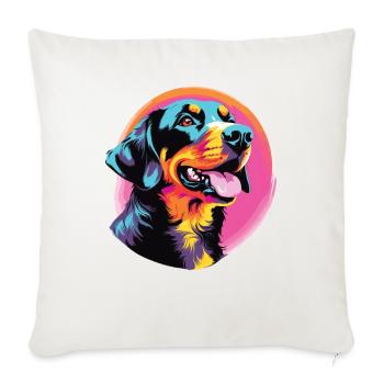 Aquarelle colorée Entlebucher Mountain Dog - Housse de coussin décorative 45 x 45 cm - blanc nature - Devant