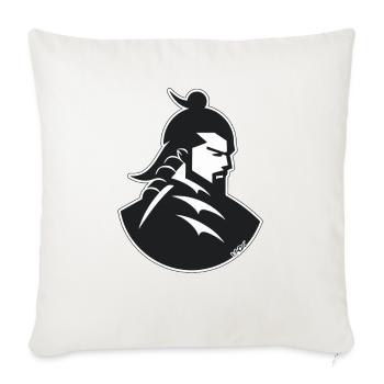 A samurai in the shadows - Sofa pillowcase 17,3'' x 17,3'' (45 x 45 cm) - natural white - Front