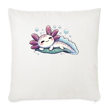 Relaxolotl Axolotl Lover Cute Animals Relax - Sofa pillowcase 17,3'' x 17,3'' (45 x 45 cm) - natural white - Front