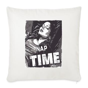 Cartoon Comic, Woman Sleeping, Nap Sleeping - Sofa pillowcase 17,3'' x 17,3'' (45 x 45 cm) - natural white - Front