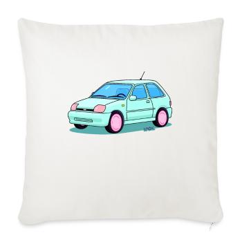 Cute and ascetic car fashion - Sofa pillowcase 17,3'' x 17,3'' (45 x 45 cm) - natural white - Front