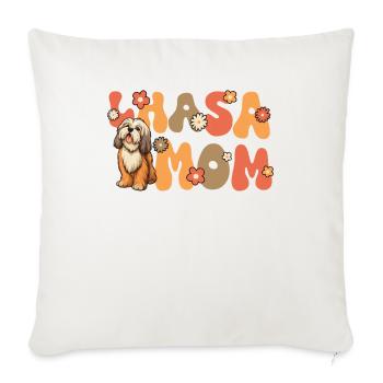 Lhasa Apso Groovy Lhasa Mom - Sofakissenbezug 45 x 45 cm - Naturweiß  - Vorne